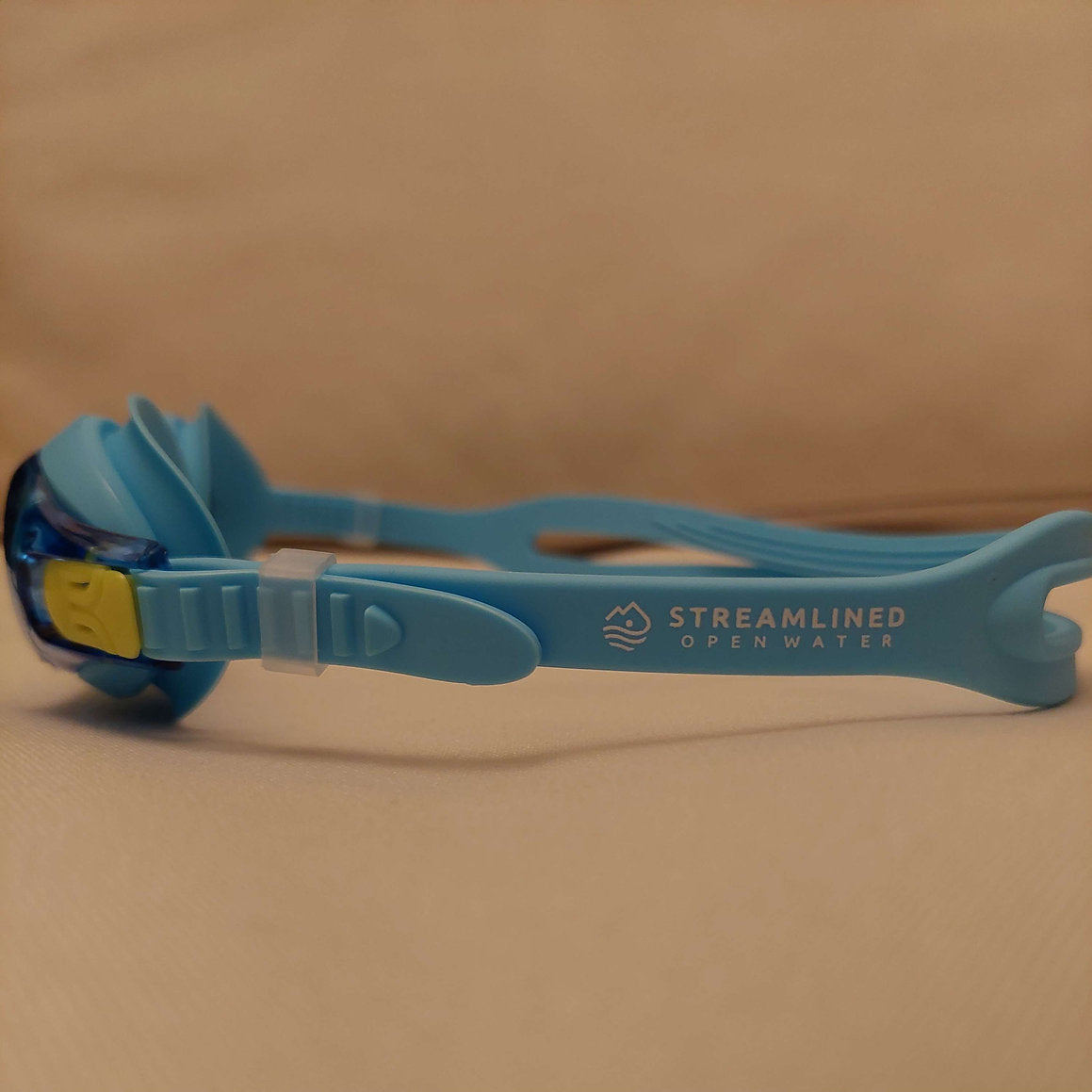 Streamlined Kids Swim Goggles - Blue/Yellow-Swim & Snorkel Accessories-troggs.com