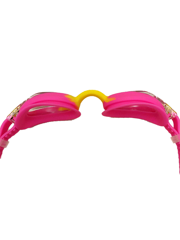 Streamlined Kids Swim Goggles - Pink/Yellow