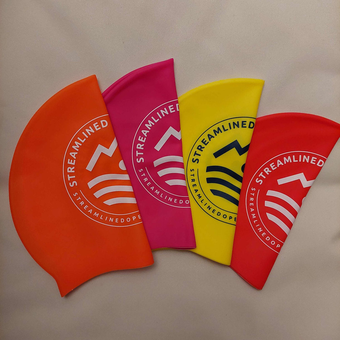 Streamlined Silicone Swim Caps 50g-Swim & Snorkel Accessories-troggs.com