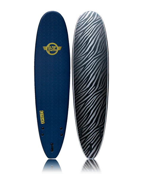 Surfworx Banshee Mini Mal Softboard - Mid Blue