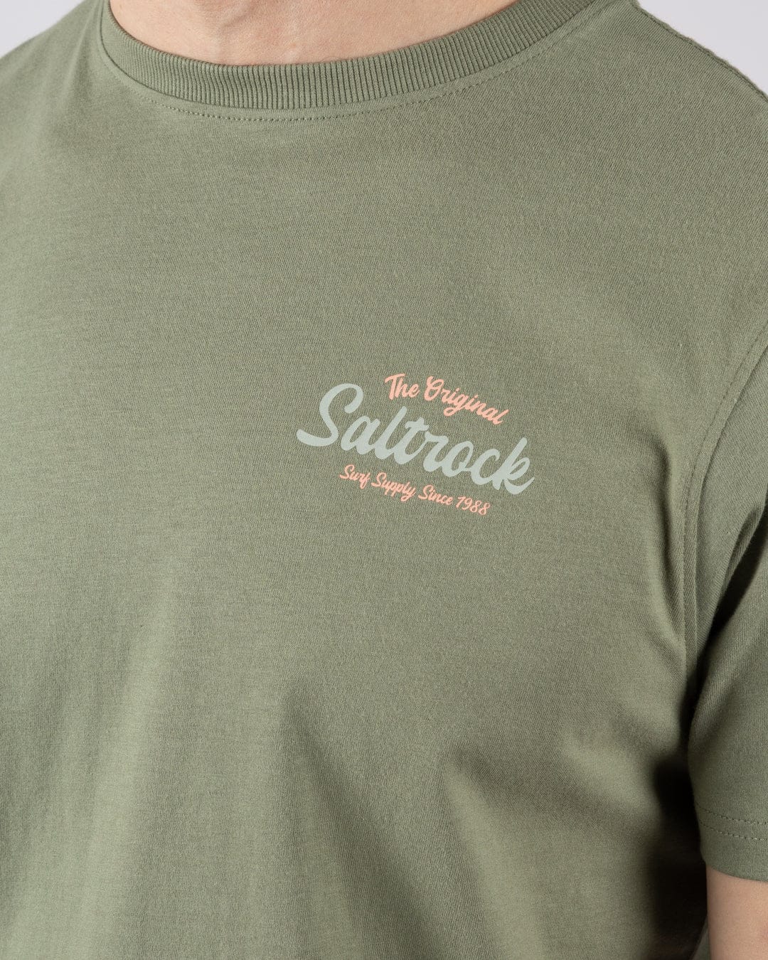 Saltrock Postcard Script T-Shirt