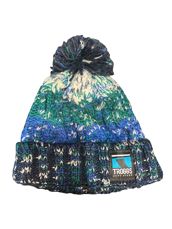 Troggs Cable Knit Beanie - Alpine Blues