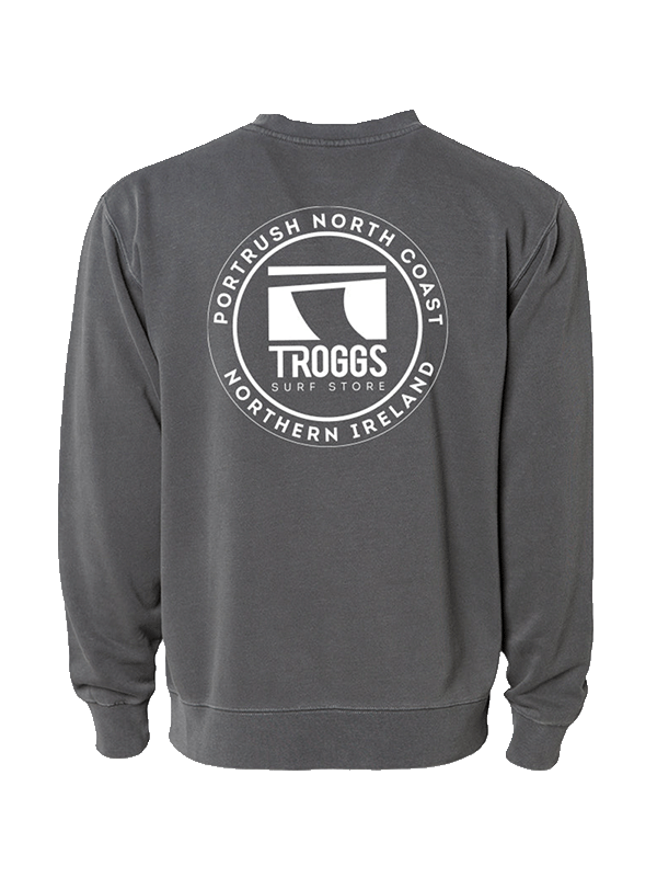 Troggs Independant Washed Sweatshirt - Washed Black