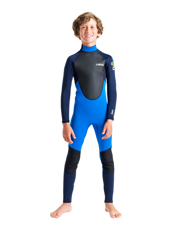 C-Skins Junior Element 3/2 Wetsuit - Cyan/Slate/Multi
