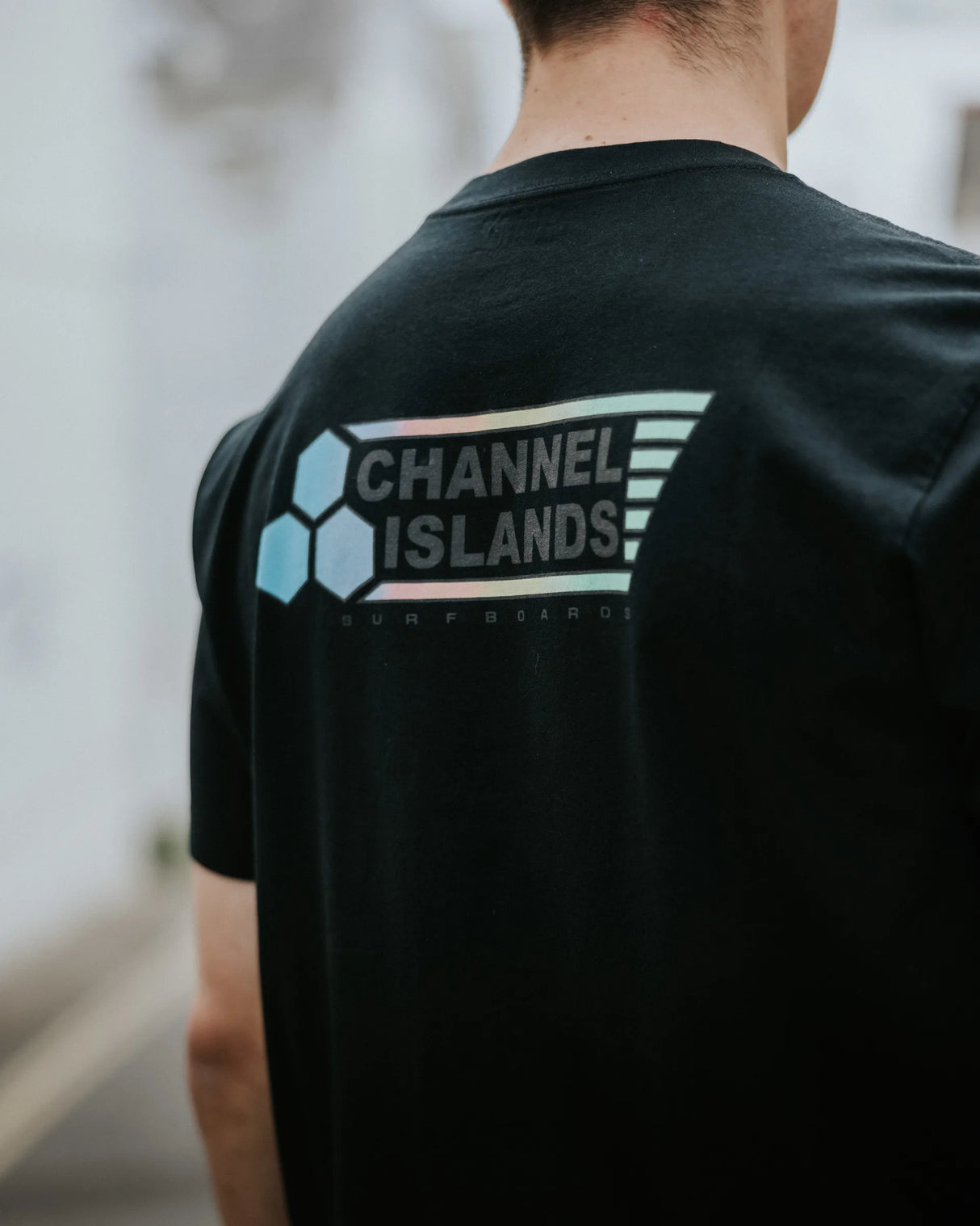 Channel Islands Fade Flag T-Shirt - Black