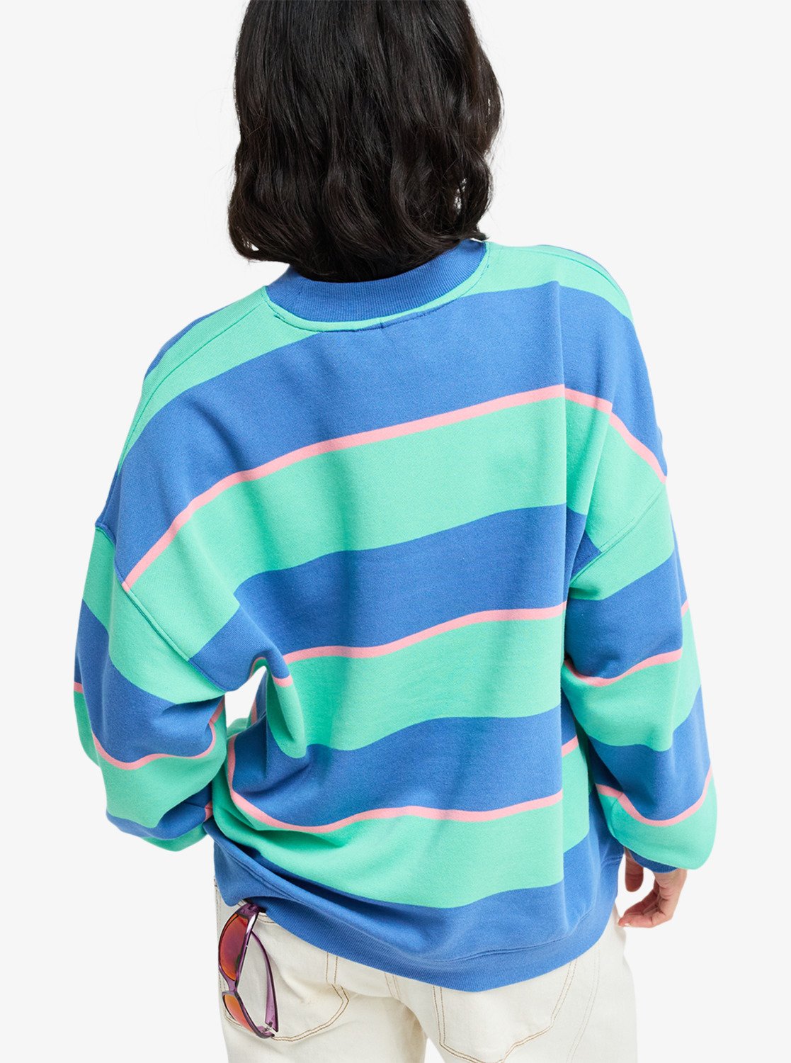 Roxy Strictly Stripes Oversized Sweatshirt