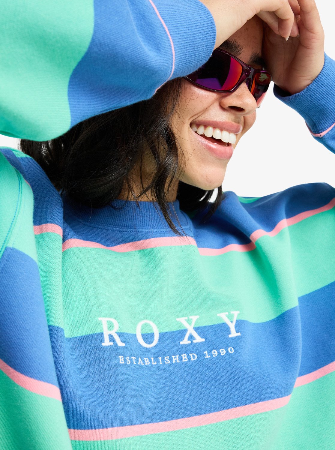 Roxy Strictly Stripes Oversized Sweatshirt
