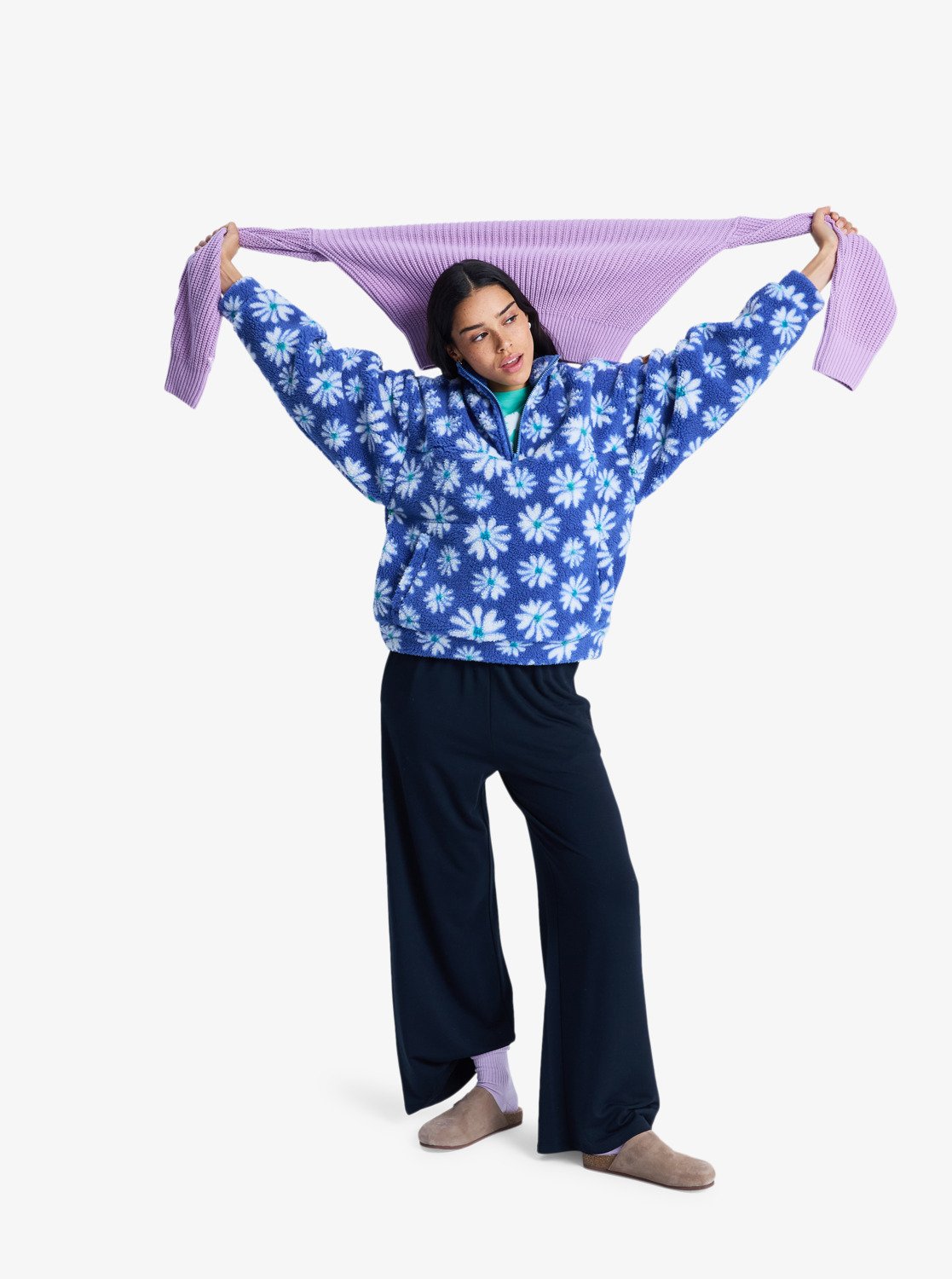 Roxy Jive Talking Bonded Half Zip Polar Fleece