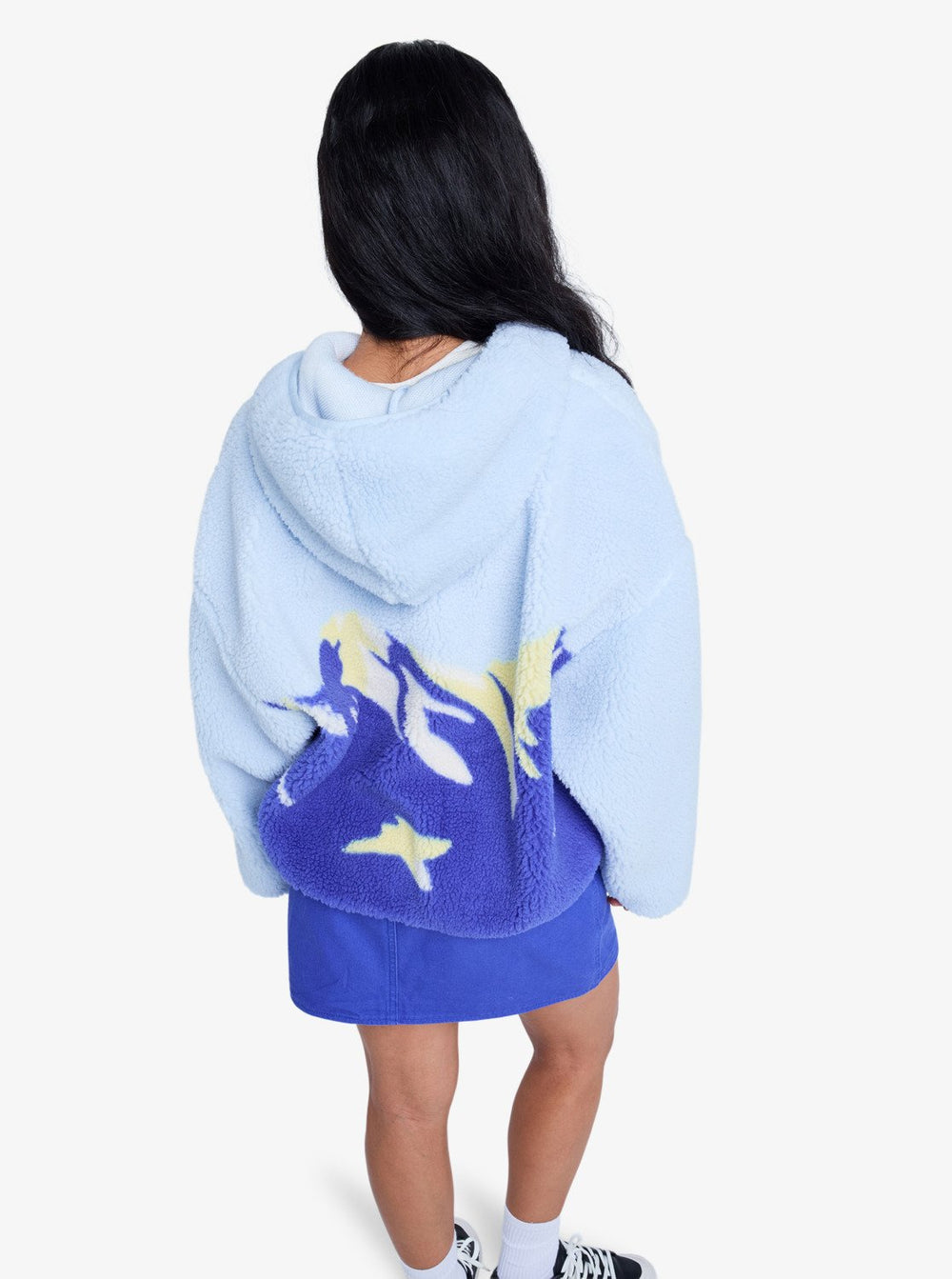 Roxy Chloe Kim Print Zip Hooded Fleece