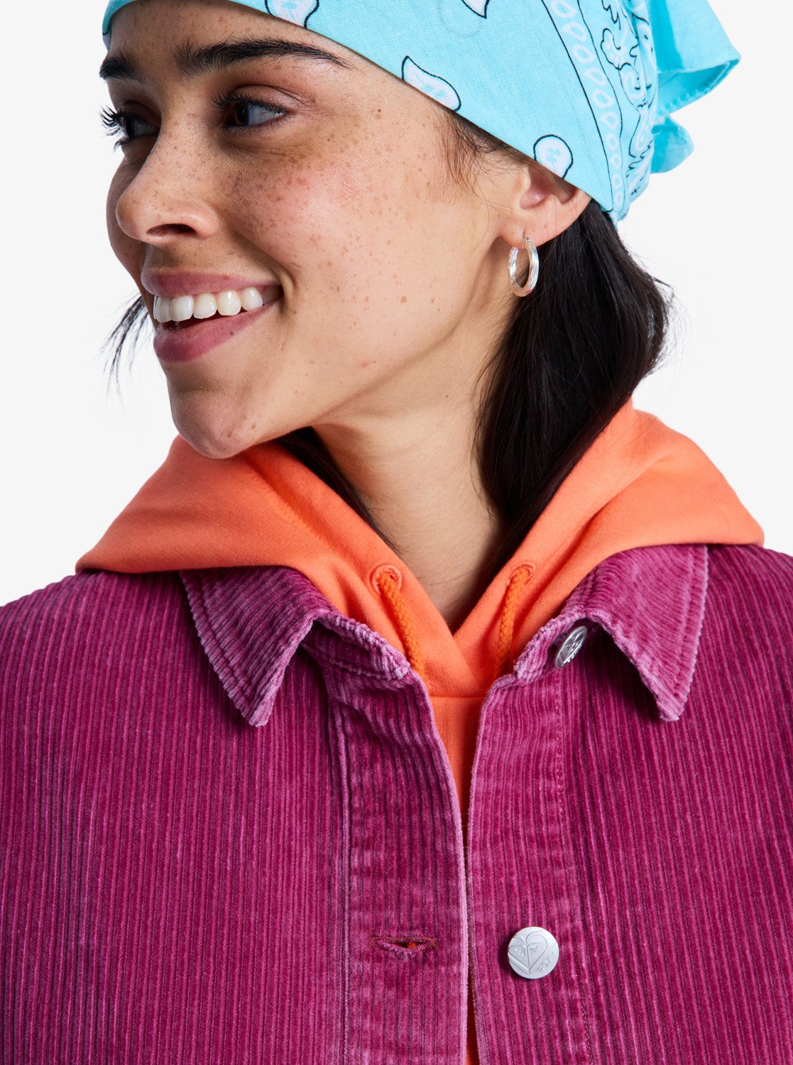 Roxy Kick Back Washed Corduroy Shirt Jacket