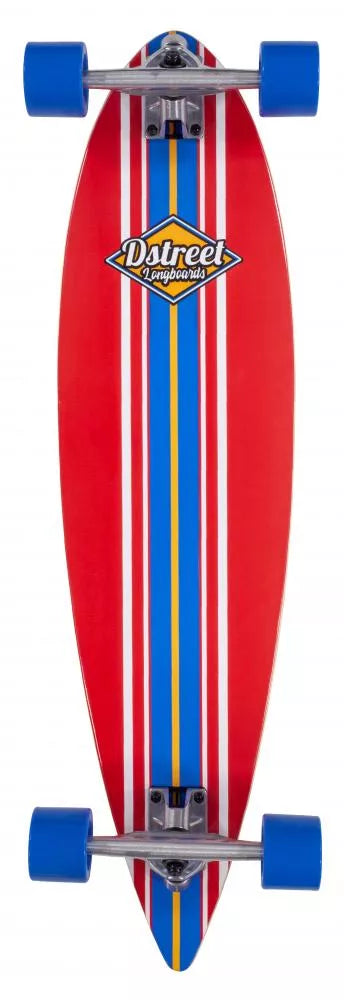 D Street Ocean Pintail Longboard - Red