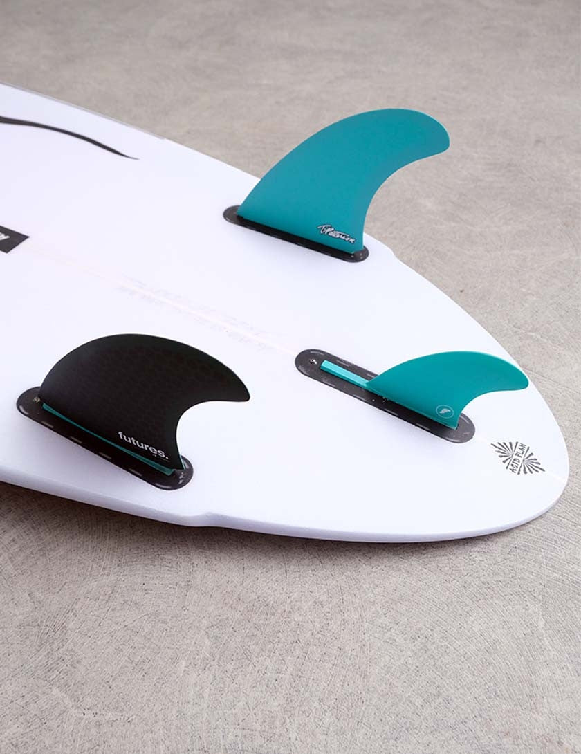 Futures Fins Timmy Patterson Twin + Trailer (2+1) - Black/Teal