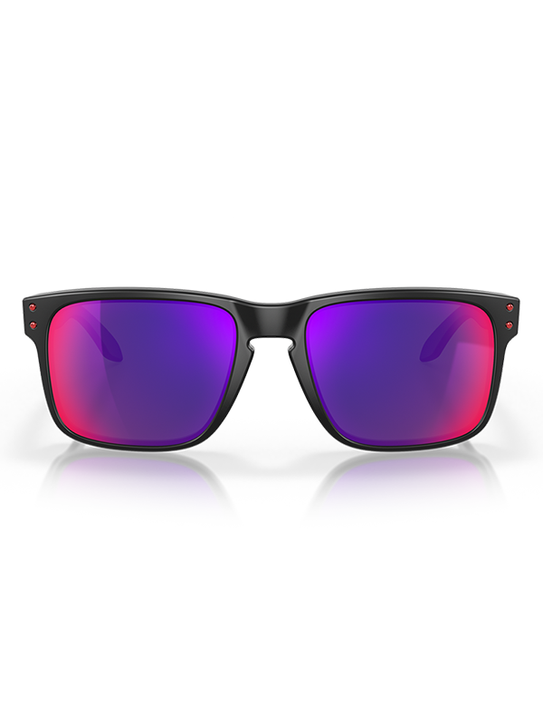 Oakley Holbrook - Matte Black Frame with Positive Red Iridium Lens