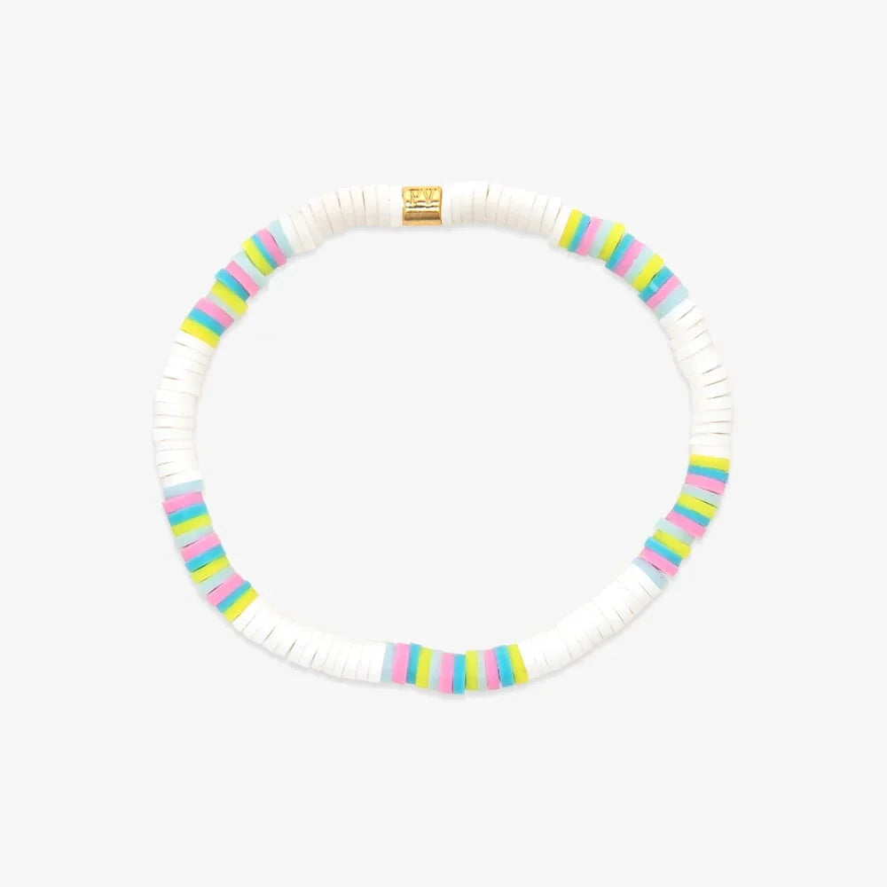 Pura Vida Seascape Vinyl Disc Stretch Bracelet