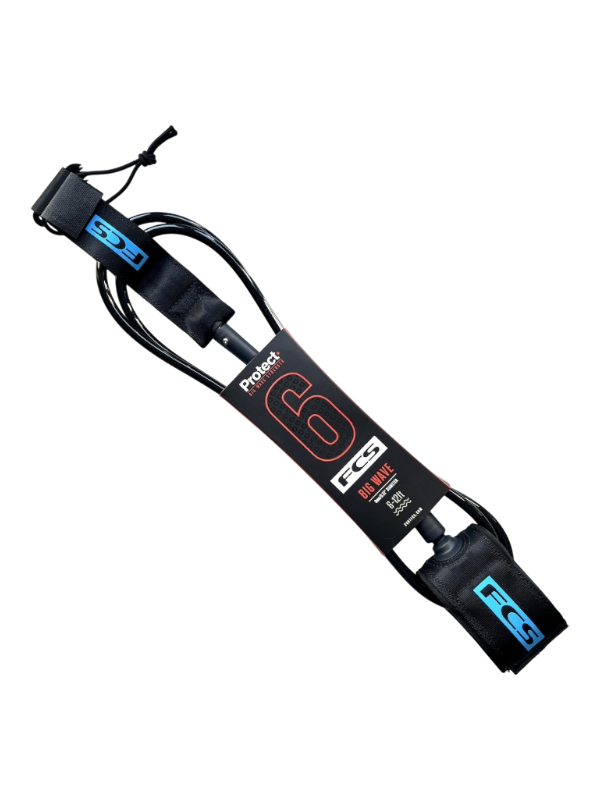 FCS Protect Big Wave Leash - Black