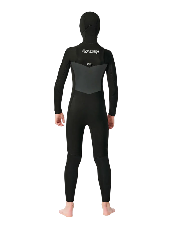 Rip Curl Junior Dawn Patrol Hooded Wetsuit - Black