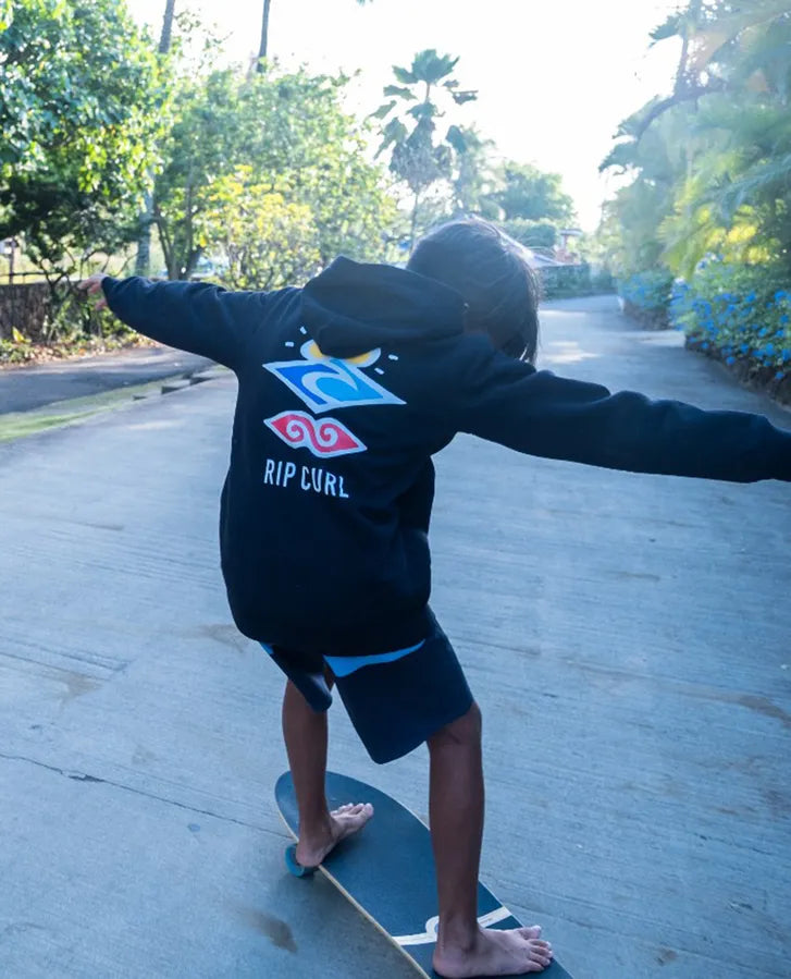 Rip Curl Kids Search Icon Hoodie
