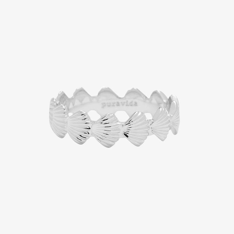 Pura Vida Clam Shell Band Ring