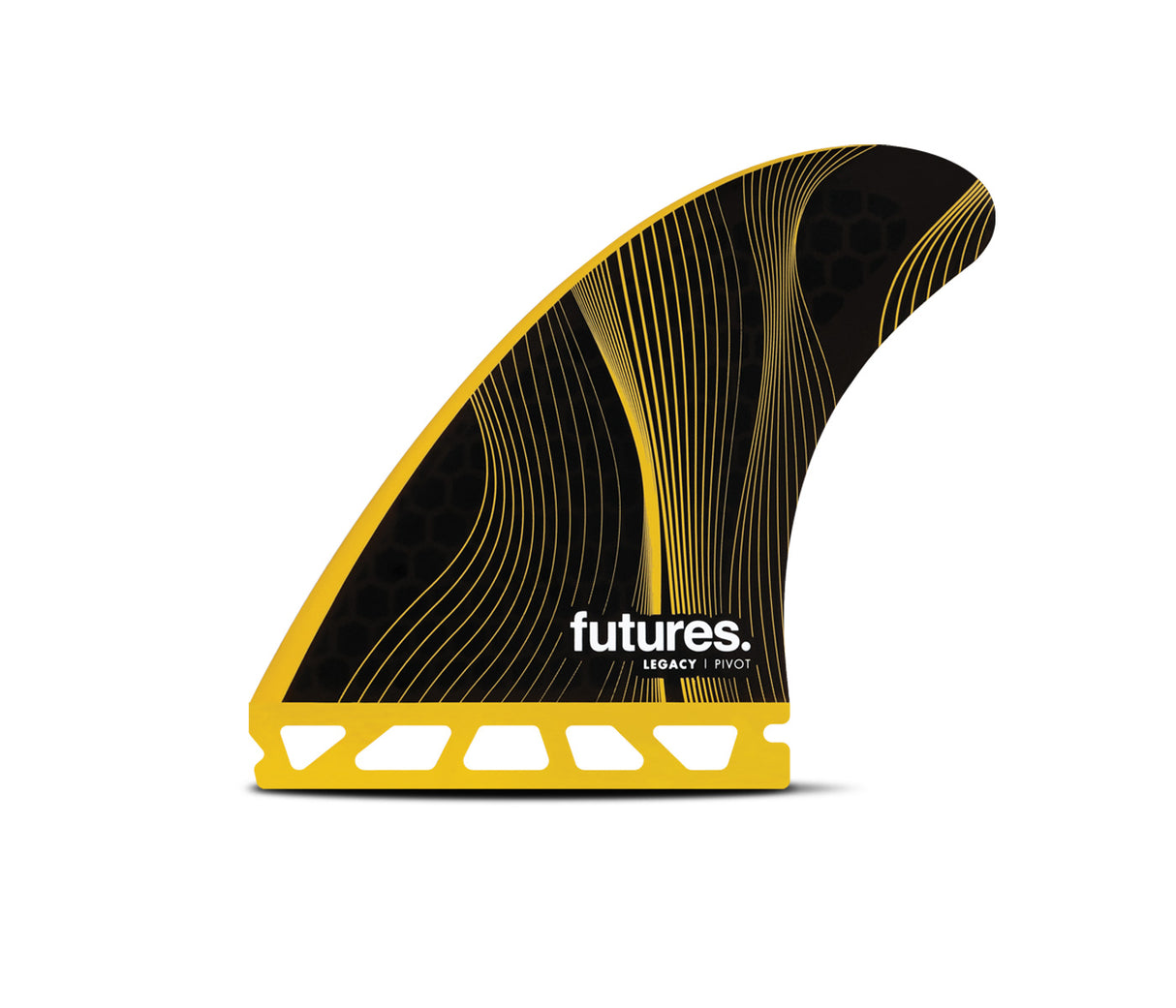 Futures P6 Legacy Honeycomb Thruster Fins - Yellow