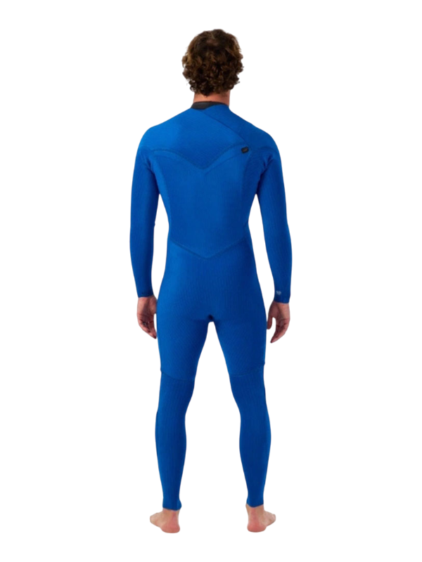 O'Neill Mens Hyperfreak 4/3+ Chest Zip Wetsuit - Black/Tempered Steel