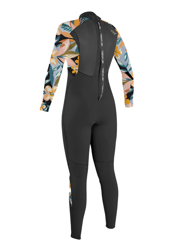 O'Neill Girls Epic 5/4 Wetsuit - Black/Demi Floral