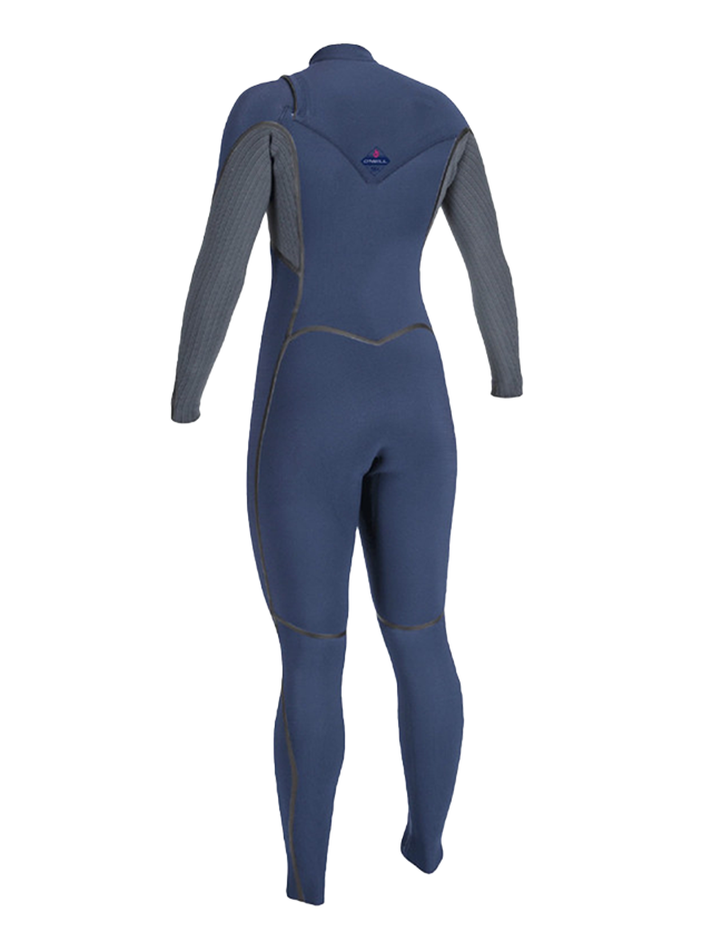 O'Neill Womens Hyperfreak Fire 5/4+ Chest Zip Winter Wetsuit - Navy/Shade