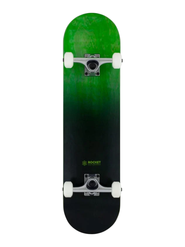 Rocket Double Dipped Complete Skateboard - Black