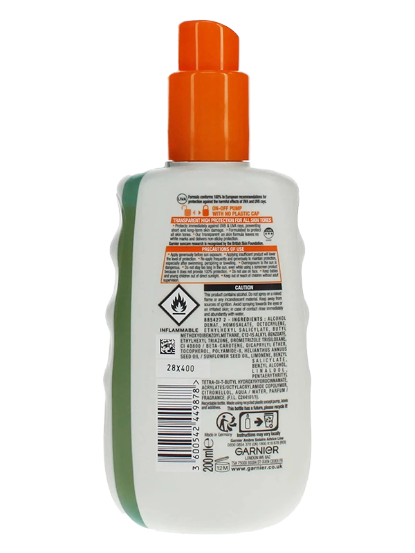 Garnier Ambre Solaire Invisible Protect Bronze SPF 30 Suncream