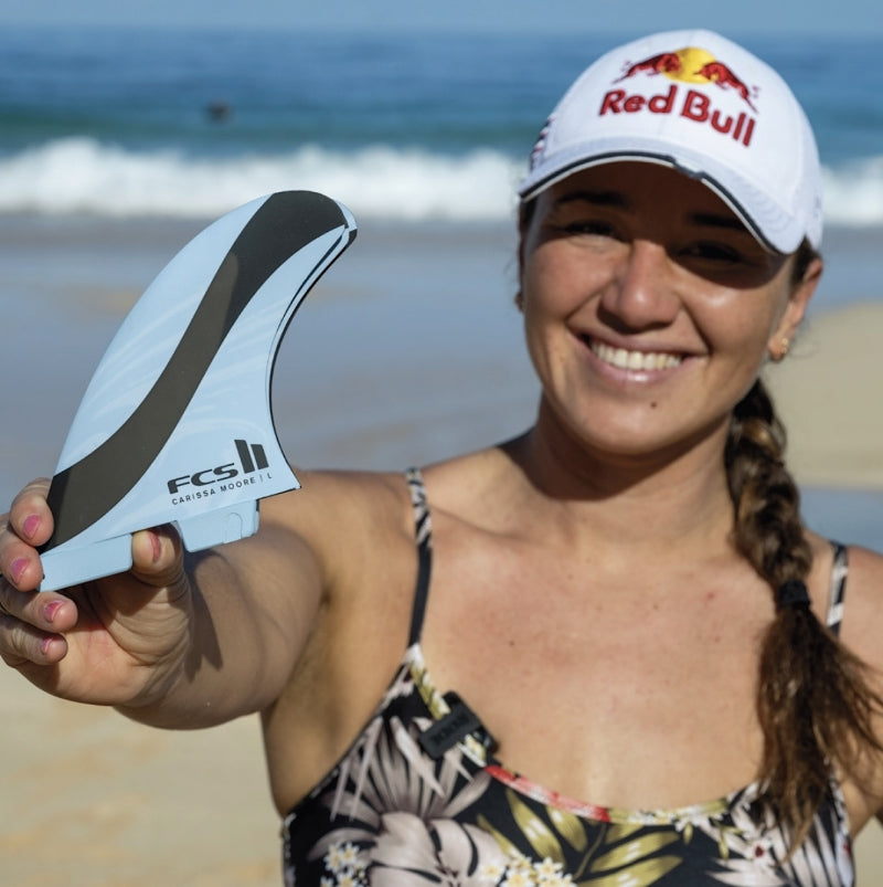 FCS 2 Carissa Moore PC Thruster Fins - Blue/Black