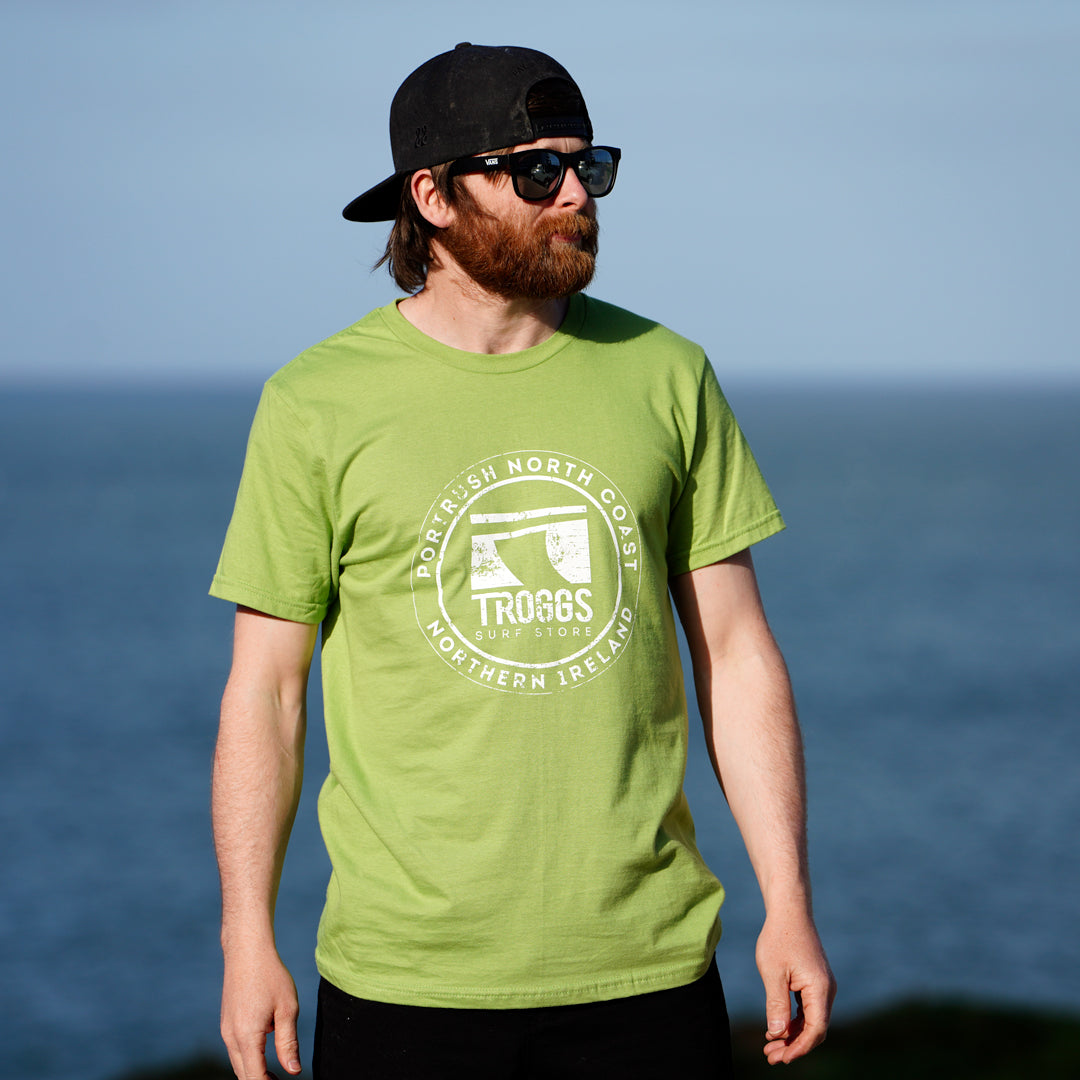 Troggs Mono Sticker T-Shirt - Kiwi