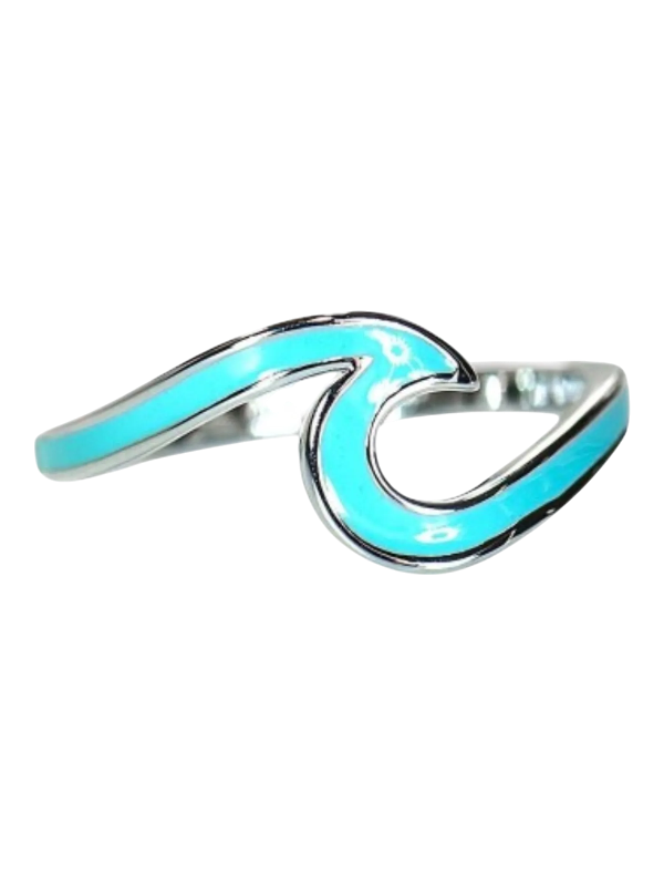 Pura Vida Enameled Wave Ring