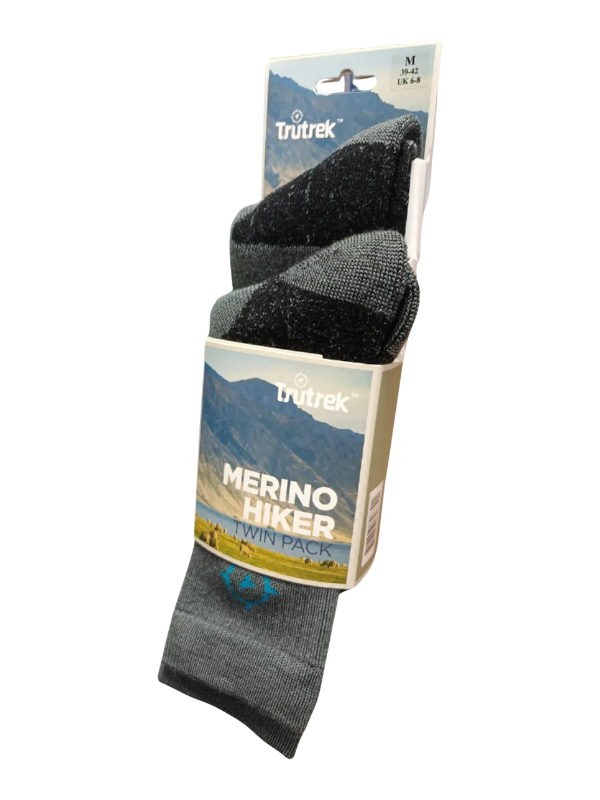TruTrek Twin Pack Merino Midweight Socks