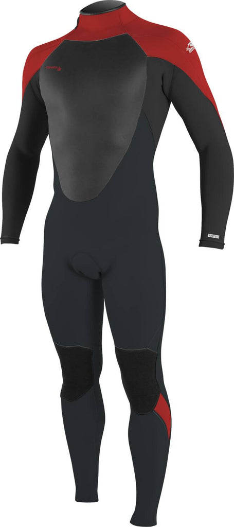 O'Neill Youth Epic 5/4 Back Zip Wetsuit - Gun Metal/Black/Red