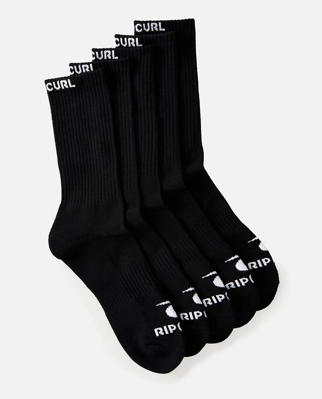 Rip Curl Brand Crew Sock - 5 Pack