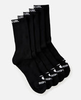 Rip Curl Brand Crew Sock - 5 Pack