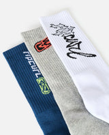 Rip Curl Retro Crew Sock - 3 Pack