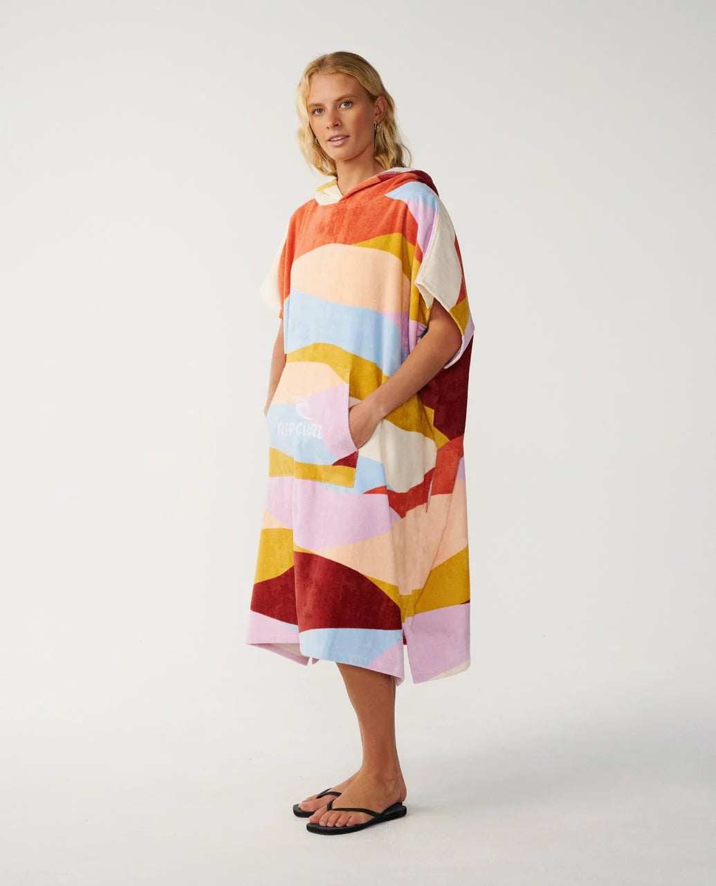 Rip Curl Mixed Hooded Towelling Robe