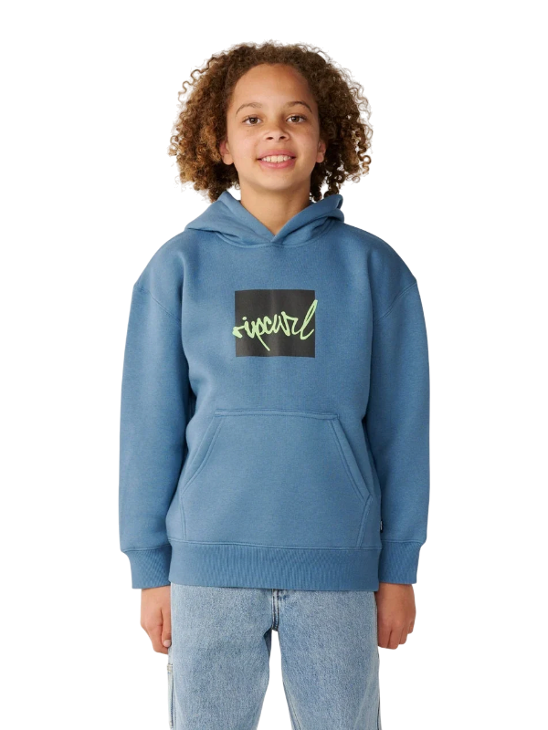Rip Curl Kids Rip Script Icon Hoodie