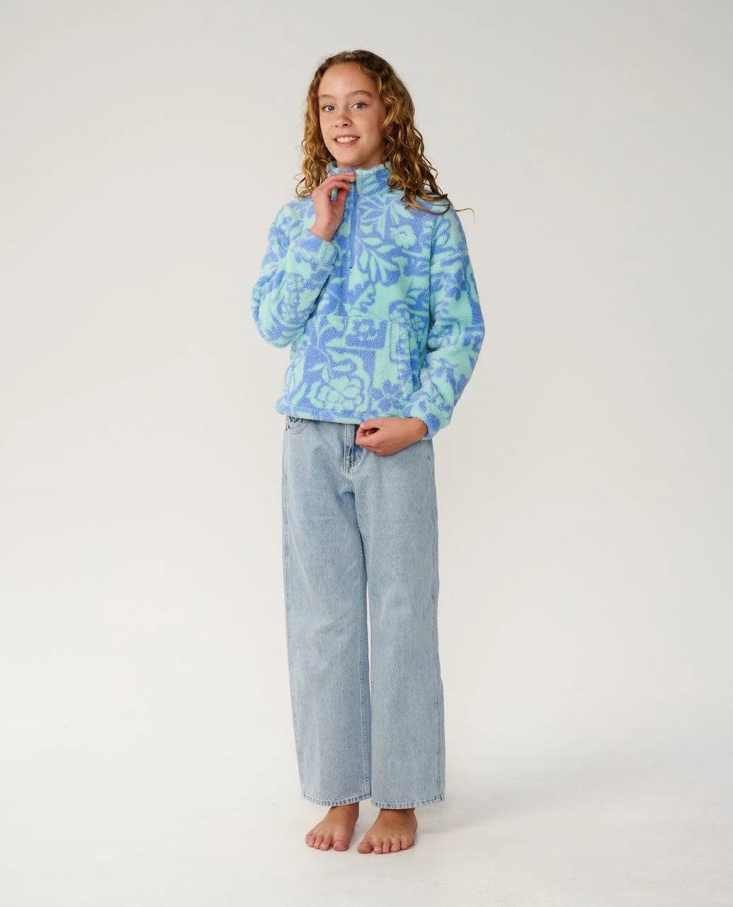 Rip Curl Kids Pacific Dreams 1/4 Zip Fleece