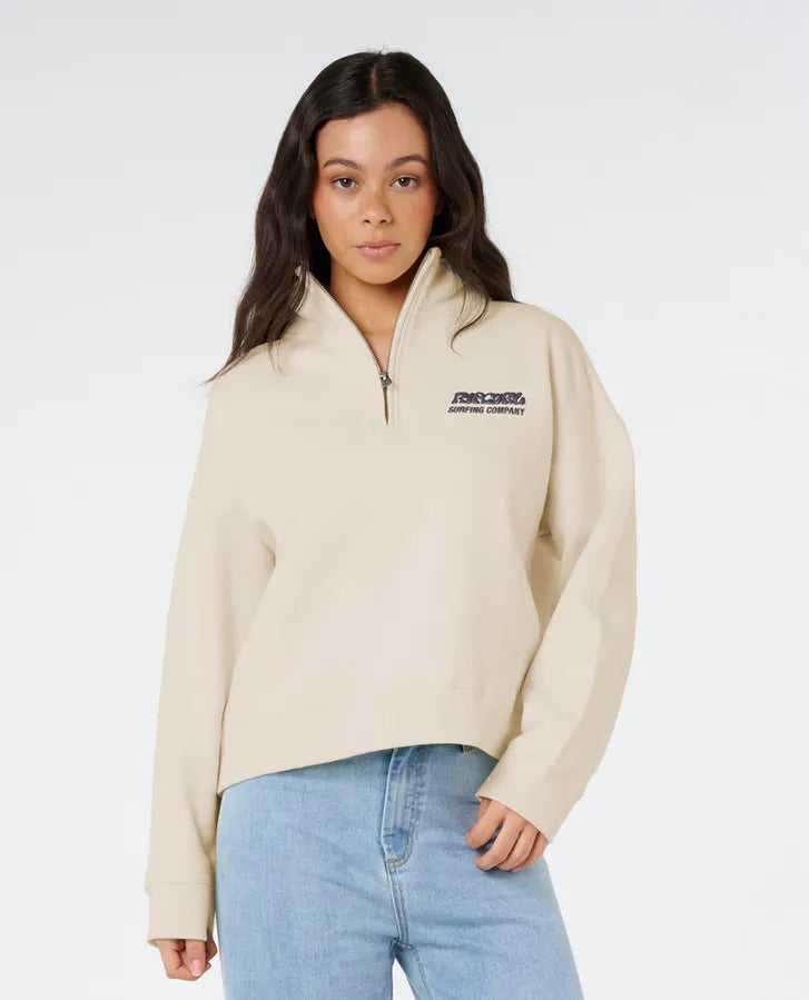 Rip Curl Surf Puff 1/4 Zip Sweatshirt