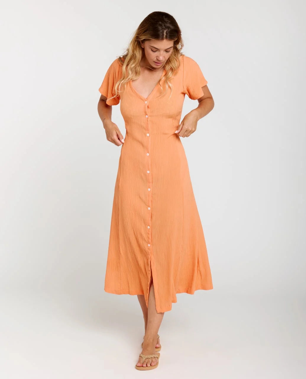 Rip Curl Molokaï Short Sleeve Long Dress