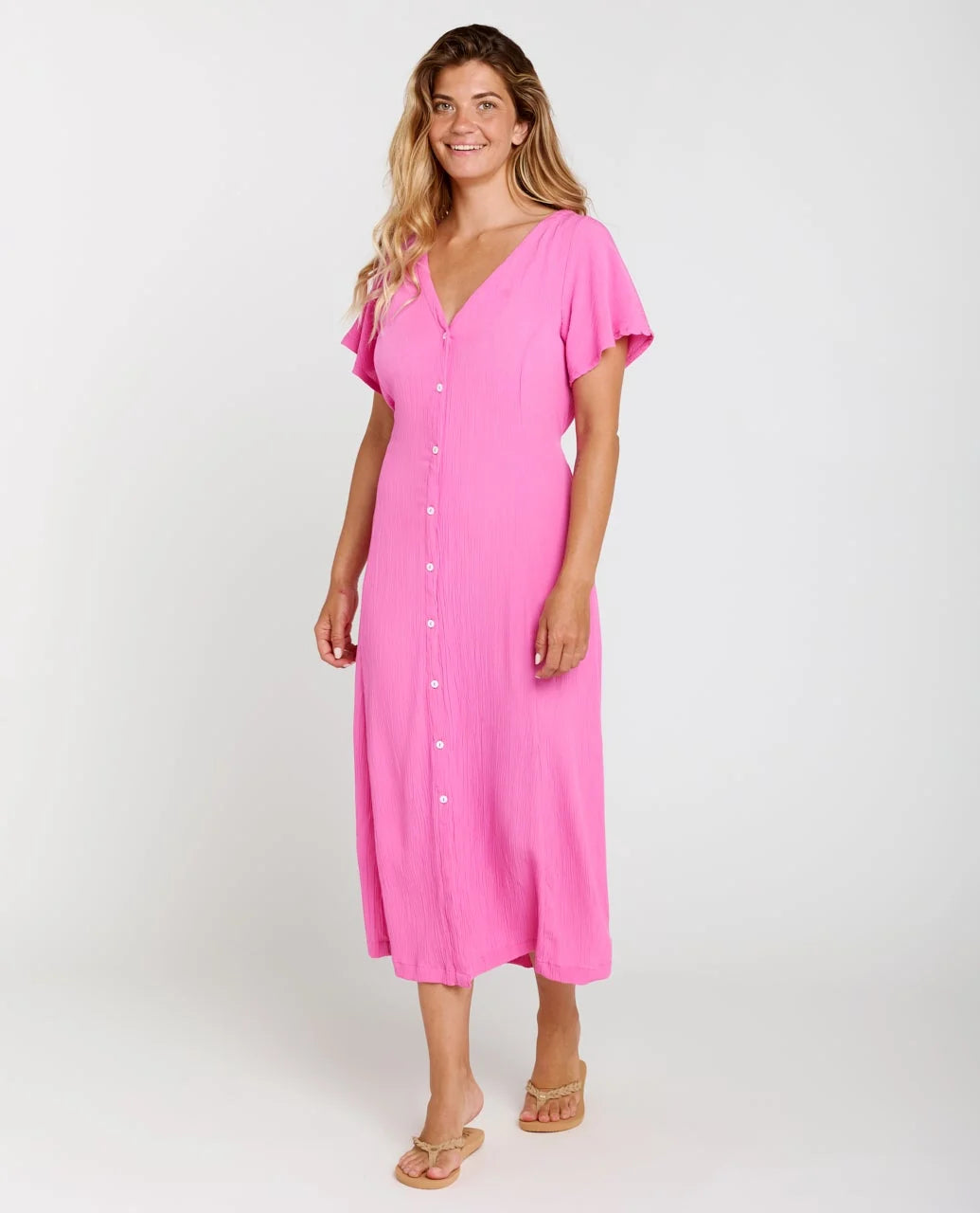 Rip Curl Molokaï Short Sleeve Long Dress
