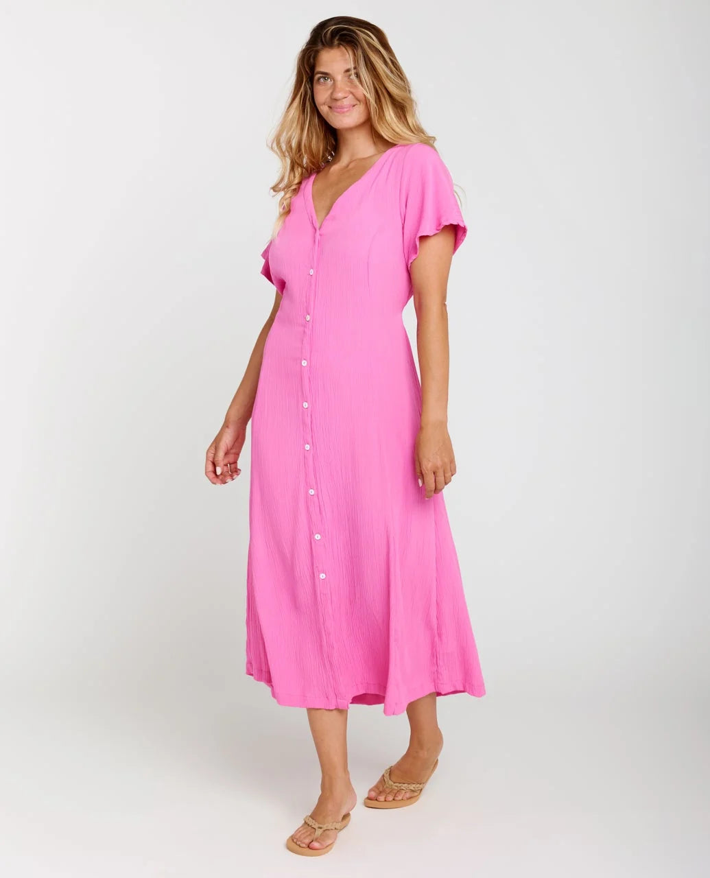 Rip Curl Molokaï Short Sleeve Long Dress