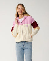 Rip Curl Party Wave Colour Block Zip Hoodie
