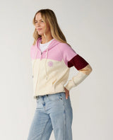 Rip Curl Party Wave Colour Block Zip Hoodie