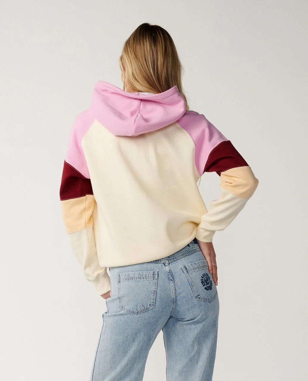 Rip Curl Party Wave Colour Block Zip Hoodie