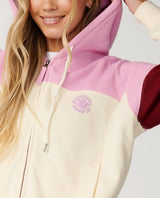 Rip Curl Party Wave Colour Block Zip Hoodie