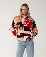 Rip Curl Party Wave Allover Zip Polar Fleece