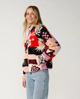 Rip Curl Party Wave Allover Zip Polar Fleece