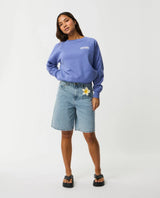 Rip Curl Surf Puff Raglan Relaxed Sweatshirt